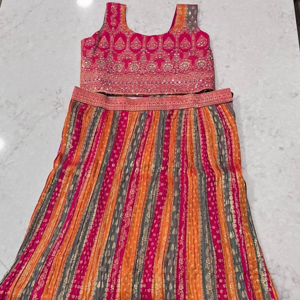 Indian Banarasi Silk Lenga Choli